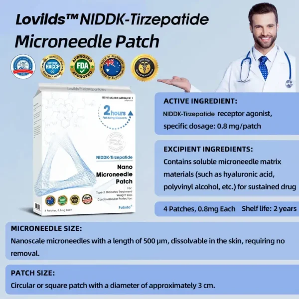 LOVILDS® Official Store NIDDK-Tirzepatide Nano Microneedle Patch